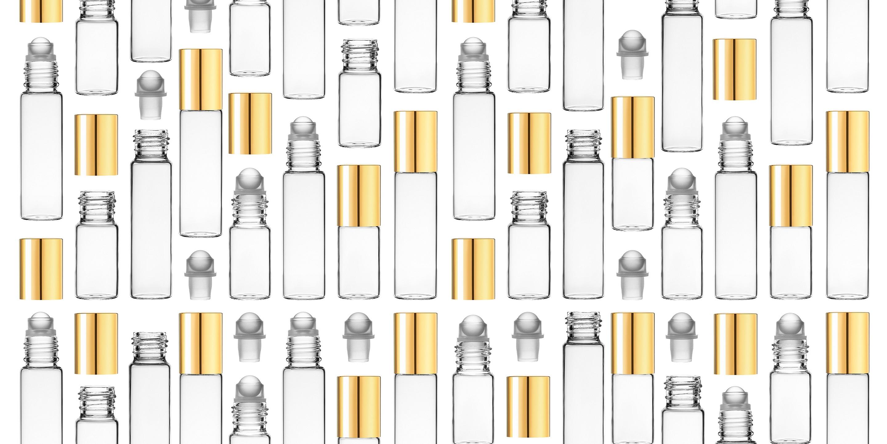 ROLL-ON cерия, стеклянный флакон с роллером, 5/10 мл