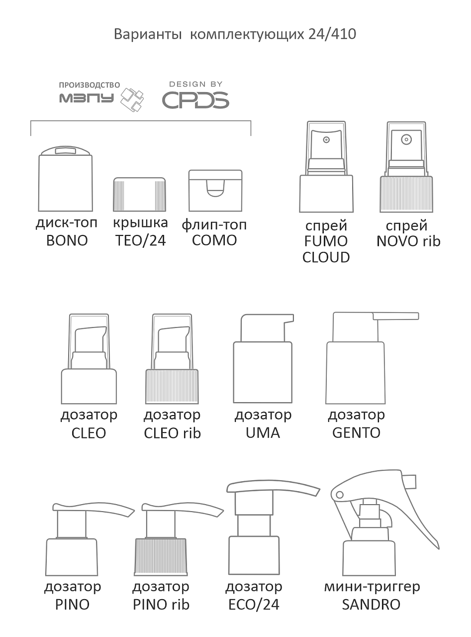 COSTO / QUADRO / ALTO серии, 120/200 мл, схема 3